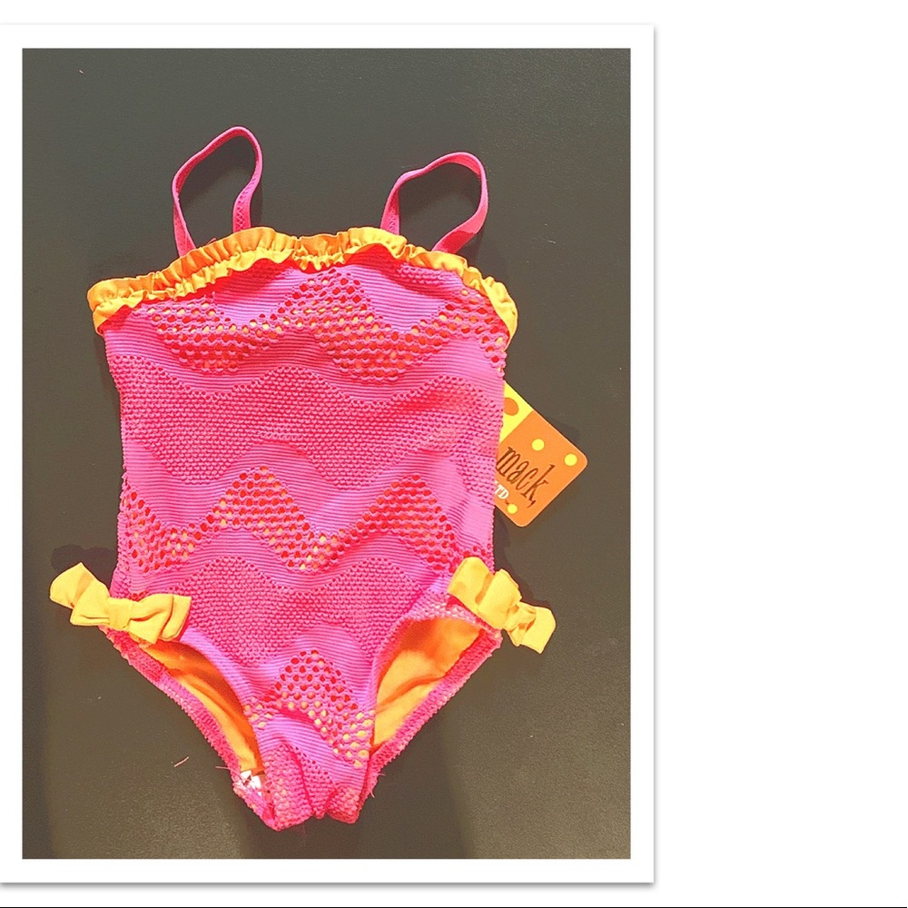 Cute toddler girls one piece bikini!